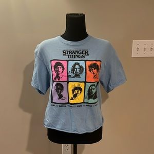 Stranger thing blue T shirt